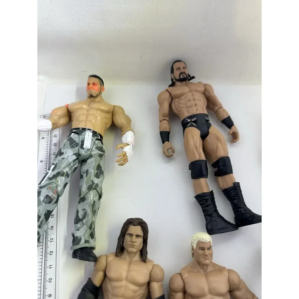 6 WWE WWF Wrestling Action Figures Pacific Matt Hardy Drew John Morrison Dolph